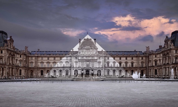 JR au Louvre, La Pyramide 7 juin 2016 21h45